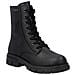 Black Casual Closed Ladies Mid Height Boots Stivaletti Pelle Scarpe Donna Nero Eu 38, Z9129-00 - Foto miniatura 1