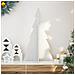 Albero Di Natale Decorativo Bianco 80 Cm Legno Massello Di Pino - Foto miniatura 1