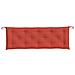 Cuscino Panca Da Giardino Rosso Mélange 150x50x7 Cm In Tessuto - Foto miniatura 3