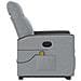 Poltrona Alzapersona Massaggi Elettrica Grigio Chiaro Tessuto - Foto miniatura 6