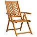 Sedie reclinabili da giardino 6 pcs in legno massello di acacia - Foto miniatura 4