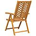 Sedie reclinabili da giardino 6 pcs in legno massello di acacia - Foto miniatura 7