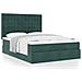 Struttura Letto Pouf con Materassi 140x200 cm in Velluto - Foto miniatura 4