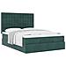 Struttura Letto Pouf con Materassi 140x200 cm in Velluto - Foto miniatura 5
