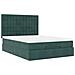 Struttura Letto Pouf con Materassi 140x200 cm in Velluto - Foto miniatura 6