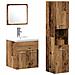 Set di Mobili da Bagno 3 Pezzi in Legno Invecchiato - Foto miniatura 3