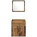 Set di Mobili da Bagno 3 Pezzi in Legno Invecchiato - Foto miniatura 8