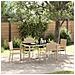 Set da Pranzo per Giardino 5 pcs Beige 150 x 90 x 75 cm - Foto miniatura 2