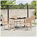 Set da Pranzo per Giardino 5 pcs Beige 150 x 90 x 75 cm - Foto miniatura 4