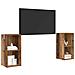 Set mobile TV 2 pcs Legno vecchio 72 x 35 x 36.5 cm - Foto miniatura 3