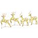 Renne LED con 80 LED 4 pcs Oro PET - Foto miniatura 1
