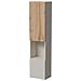 Mobile Espositore Botte - Vetrina 4 Ripiani, 39.9x29.8x180h Cm Beige - Foto miniatura 1