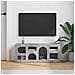 Mobile TV Grigio Sonoma 100 x 35 x 40 cm Legno multistrato - Foto miniatura 4