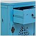 Mobile Ingresso In Legno Con 2 Cassetti E 2 Ante Blu 66x36x78h Cm - Foto miniatura 6