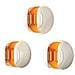 Supporto Per Mocio Senza Tracce Senza Fori 3 Pezzi — Pvc + Silicone, Multicolore, Capacità 30 Jin White+orange - Foto miniatura 1