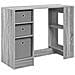 Scrivania Grigio Sonoma 100 x 40 x 75 cm Legno multistrato - Foto miniatura 1