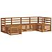 Set divani 6 pcs Naturale Legno di Acacia Massello - Foto miniatura 1