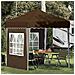 Tenda per feste a pop-up 195 x 195 x 245 cm Tortora - Foto miniatura 2