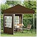 Tenda per feste a pop-up 195 x 195 x 245 cm Tortora - Foto miniatura 3