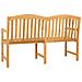 Panchina in legno intagliata a mano Naturale 179,5 x 61 x 90 cm - Foto miniatura 5