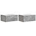Mobiletto da notte a muro con cassetto 2 pcs Grigio Cemento - Foto miniatura 1