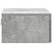Mobiletto da notte a muro con cassetto 2 pcs Grigio Cemento - Foto miniatura 6