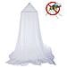 Zanzariera Baldacchino Tenda Per Letto Matrimoniale Insetti Zanzare Mosche - Foto miniatura 2