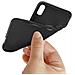 Cover Iphone Xr Silicone Gel Morbido Contorno Glossy Nera - Foto miniatura 5