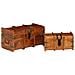 Tavolino da Salotto in Legno Massello 110x60x45 cm - Foto miniatura 5