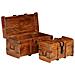 Tavolino da Salotto in Legno Massello 110x60x45 cm - Foto miniatura 7