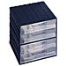 Cassettiera 4 Portaminuteria Con Portaettichetta Frontale 208 X 222 X 208 Mm - Cass 198 X 200 X 43 Mm Plastica Alta Resistenza Agli Urti Vision - Foto miniatura 1