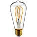 Lampadina Curved Clear, Con Filamento A Cuore, Trasparente In Vetro, 6,4 X 6,4 X 14,6 Cm, 1 X E27, 5w, 280lm, 2200k, 240v - Foto miniatura 7
