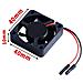 Caso Raspberry Pi 4 Caso 4 Pi Raspberry Con Ventola 40x40x10mm E 4 Pezzi Raspberry Pi 4 Dissipatori Per Raspberry Pi 4 Modello B (nero) - Foto miniatura 2