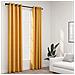 Tende Oscuranti Effetto Lino Con Occhielli 2pz Gialle 140x245cm - Foto miniatura 1