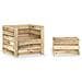 Set Divani Da Giardino Su Pallet 2 Pz Legno Di Pino Impregnato - Foto miniatura 1