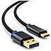 USB 3.0 Cable - A / C - black - 3,00m 3m cavo USB - Foto miniatura 1