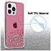 Custodia Compatibile Con Apple Iphone 13 Pro Max In Rosa Con Glitter - Coperchio Protettivo In Silicone Tpu Flessibile Con Glitter Scintillanti - Foto miniatura 4