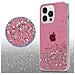 Custodia Compatibile Con Apple Iphone 13 Pro Max In Rosa Con Glitter - Coperchio Protettivo In Silicone Tpu Flessibile Con Glitter Scintillanti - Foto miniatura 5