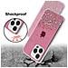 Custodia Compatibile Con Apple Iphone 13 Pro Max In Rosa Con Glitter - Coperchio Protettivo In Silicone Tpu Flessibile Con Glitter Scintillanti - Foto miniatura 6