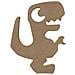 T-rex In Legno Mdf Da Decorare - 15 Cm - Foto miniatura 1