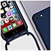 Cover Semirigida Per Iphone 7, 8, Se 2020/2022 Cordino Nylon 80 Cm Blu - Foto miniatura 3