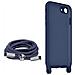 Cover Semirigida Per Iphone 7, 8, Se 2020/2022 Cordino Nylon 80 Cm Blu - Foto miniatura 5