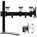 Dm25d1 Supporto Da Scrivania Per 1 Monitor 13” - 27” Staffa Supporto Monitor / Schermo Da Tavolo Vesa Max 100 X 100mm Struttura In Acciaio Base In Metallo Battuto Portata 8kg - Foto miniatura 3