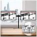 Dm25d1 Supporto Da Scrivania Per 1 Monitor 13” - 27” Staffa Supporto Monitor / Schermo Da Tavolo Vesa Max 100 X 100mm Struttura In Acciaio Base In Metallo Battuto Portata 8kg - Foto miniatura 5