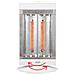 Stufa Elettrica Oscillazione Alan con Resistenza in Fibra di Carbonio Potenza 1000 W  Colore Bianco / Grigio - Foto miniatura 3