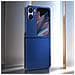 Cover Per Oppo Find N2 Flip Effetto Fibra Di Carbonio Design 2 Parti Blu - Foto miniatura 3