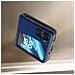 Cover Per Oppo Find N2 Flip Effetto Fibra Di Carbonio Design 2 Parti Blu - Foto miniatura 4