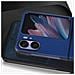 Cover Per Oppo Find N2 Flip Effetto Fibra Di Carbonio Design 2 Parti Blu - Foto miniatura 5