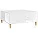 Tavolino Da Salotto Bianco 80x80x36,5 Cm In Legno Multistrato - Foto miniatura 2