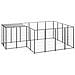 Gabbia Per Cani Nera 6,05 M In Acciaio - Foto miniatura 1